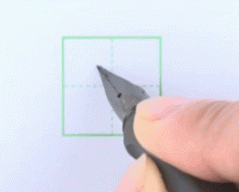 硬笔书法入门：横折与竖折写法练习