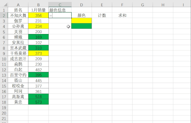 Excel怎么根据单元格颜色求和与计数?全面讲解3个实用方法