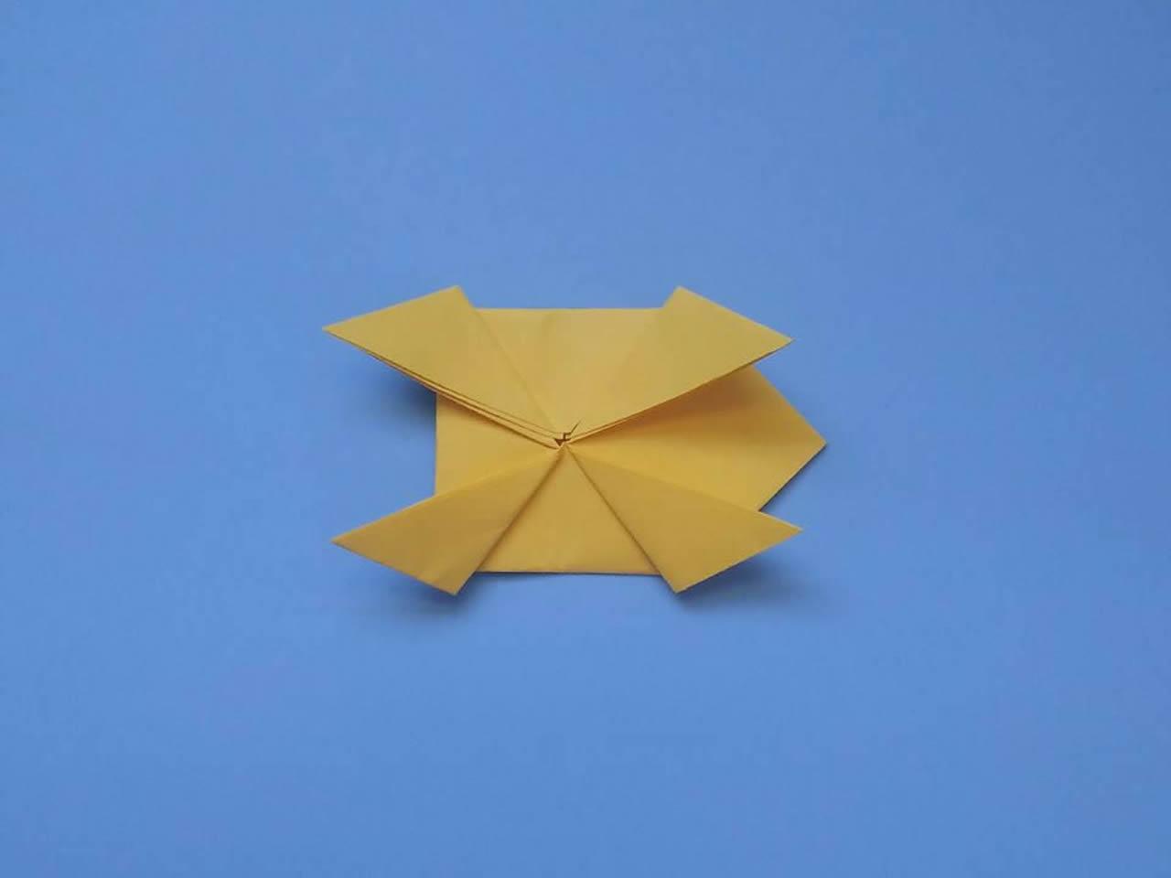 纸青蛙的折法图解简单「青蛙的折叠方法手工版」