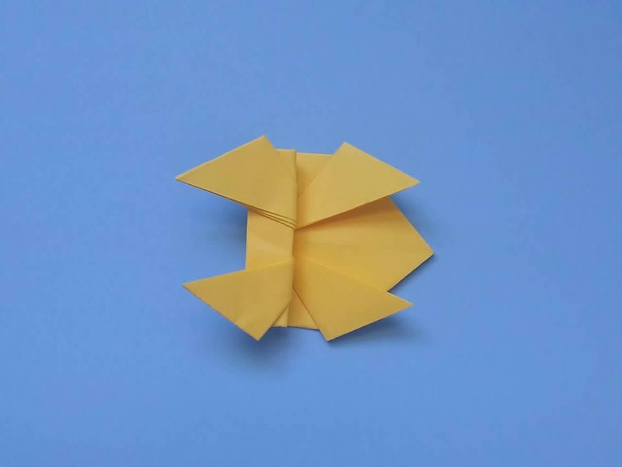 纸青蛙的折法图解简单「青蛙的折叠方法手工版」