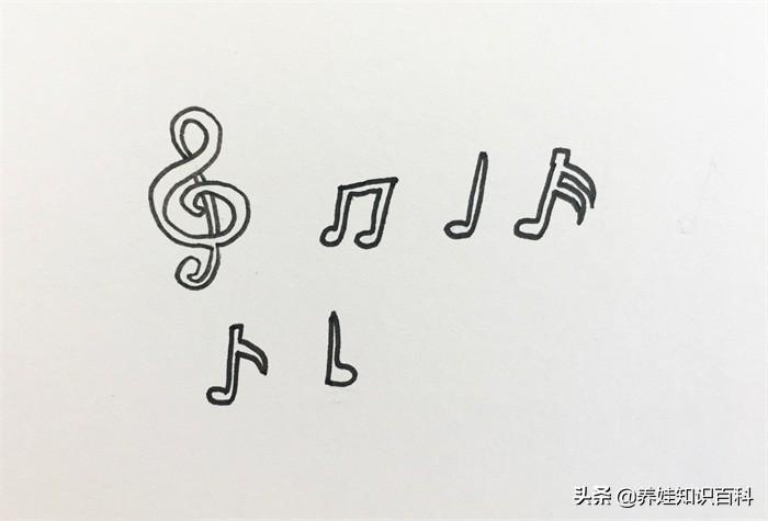 音符怎么画简笔画？儿童7个音符绘画技巧