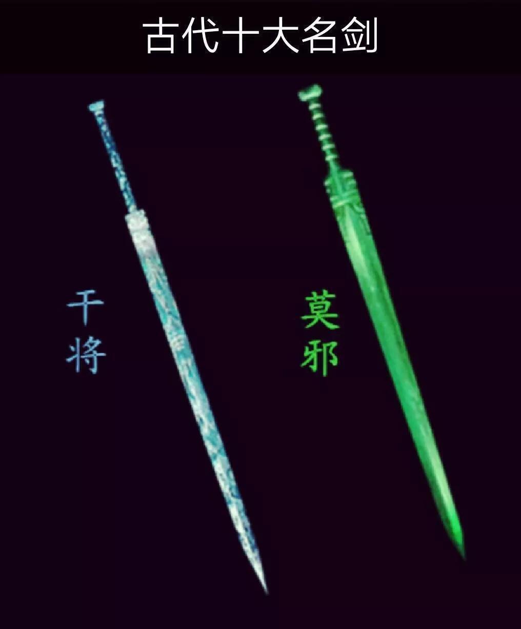 中国古代十大名剑排名「中国古代十大名剑的来历简介」